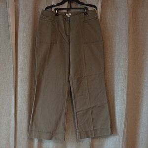 J. Jill Olive Wide-Leg Jeans